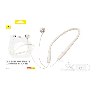 Baseus Bowie P1 TWS, nyakpántos fülhallgató, 2023 (fehér)