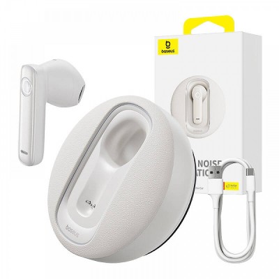 Baseus CM10 Smart, Intelligens wireless, egyoldalú vezeték nélküli fülhallgató autóhoz (fehér)