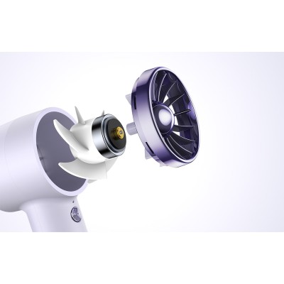 Baseus Flyer Turbine kézi ventilátor, 3.44 W (lila)
