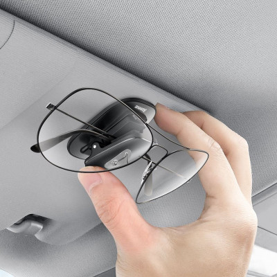 Baseus Platinum autós szemüvegtartó, öntapadós, fekete