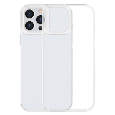 Baseus egyszerű átlátszó telefontok iPhone 13 Pro készülékhez (fehér)