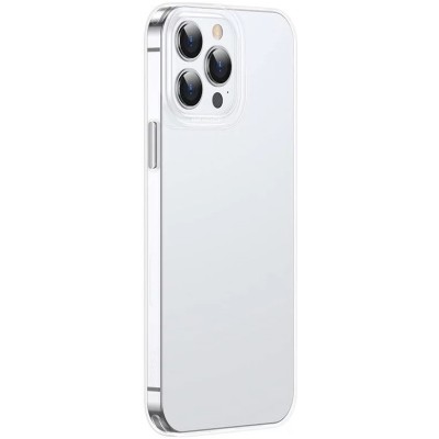 Baseus egyszerű átlátszó telefontok iPhone 13 Pro Max készülékhez (fehér)