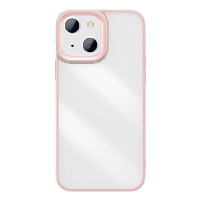Baseus Crystal átlátszó tok iPhone 13 készülékhez, rózsaszín