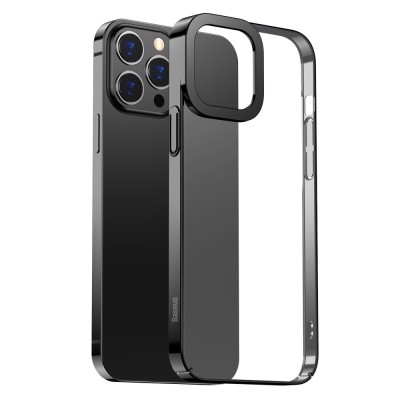 Baseus Glitter átlátszótok iPhone 13 Pro Max, fekete