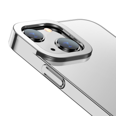 Baseus Glitter átlátszó tok iPhone 13-hoz, ezüst