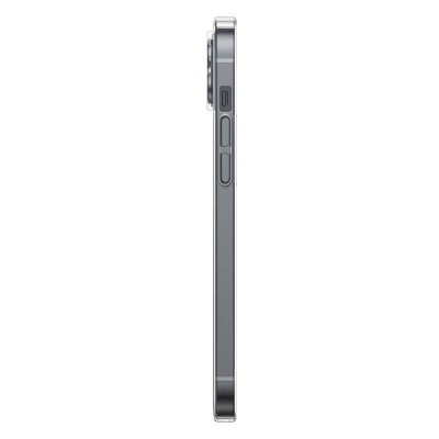 Baseus Crystal Mágneses telefontok iPhone 13-hoz (Átlátszó), Edzett üveg kijelzővédő fólia + Tisztító készlet