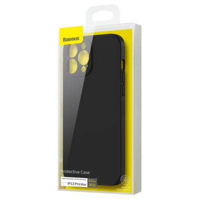 Baseus Liquid Silica iPhone 13 Pro Max szilikontok, fekete