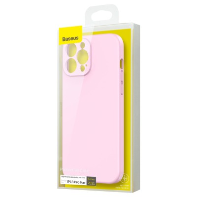 Baseus Liquid Gel iPhone 13 Pro Max szilikontok, rózsaszín