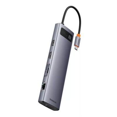 Baseus StarJoy Metal Glam Series Hub 11 az 1-ben USB-C - HDMI +VGA + 3 x USB 3.0 + USB 2.0+USB-C, PD + RJ45 + SD/TF +3,5mm