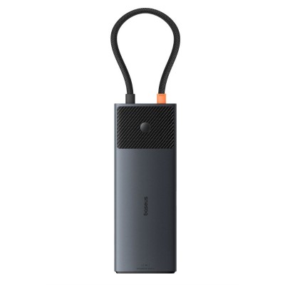 Baseus Metal Gleam Series II USB HUB 11 az 1-ben USB-A/USB-C PD/HDMI/DP/RJ45/SD/TF - fekete