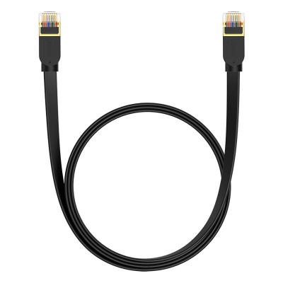 Baseus Cat 7 UTP Flat Ethernet RJ45 Flat kábel, 1.5 m (fekete)