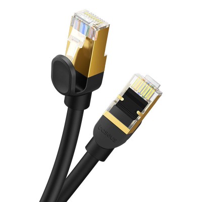 Baseus hálózati kábel Cat.8, Ethernet RJ45, 40 Gbps, 1m (fekete) 