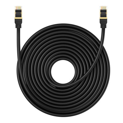 Baseus Ethernet RJ45 hálózati kábel Cat.8, 40 Gbps, 15m (fekete) 