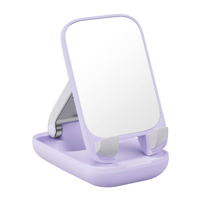 Baseus Összecsukható telefonállvány tükörrel (lila)