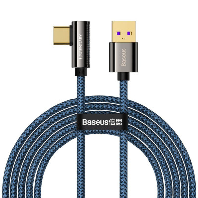 Baseus Legend Series - USB-C ferde kábel, 66 W, 2 m, kék
