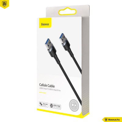 Baseus Cafule USB3.0(apa)/USB3.0(apa)átalakító kábel 2A 1m - Sötét szürke