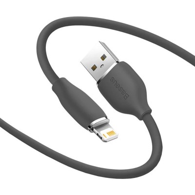 Baseus Jelly USB - Lightning kábel, 2,4A, 2m - Fekete