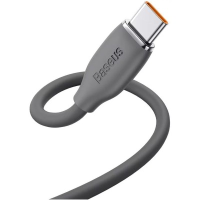 Baseus Jelly USB - USB-C kábel, 100W, 1,2m - fekete