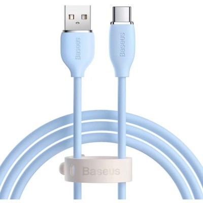 Baseus Jelly USB - USB-C kábel, 100W, 1,2m - Kék