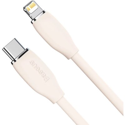 Baseus Jelly USB-C - Lightning kábel, 20W, 1,2m - Rózsaszín