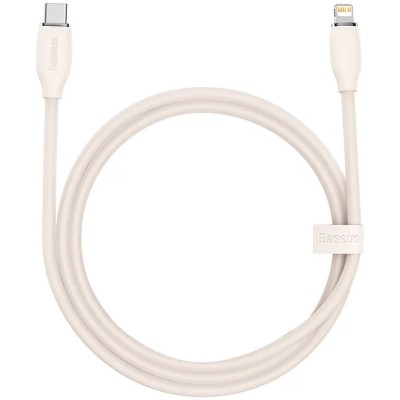 Baseus Jelly USB-C - Lightning kábel, 20W, 1,2m - Rózsaszín