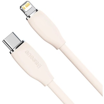 Baseus Jelly USB-C - Lightning kábel, 20W, 2m - rózsaszín