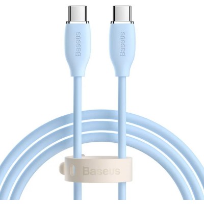 Baseus Jelly USB-C - USB-C kábel, 100W, 2m - Kék