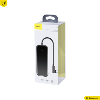 Baseus Multifunkciós USB-C Hub - 3xUSB 3.0 - HDMi - PD - szürke