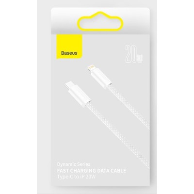 Baseus Dynamic USB-C kábel Lightning-hez, 20W, 1m, fehér