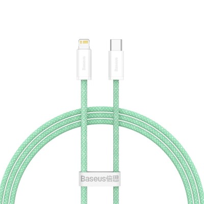 Baseus Dynamic sorozat USB-C / Lightning  kábel, 20 W, 1 m, zöld