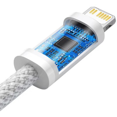 Baseus USB-C kábel a Lightning Dynamic sorozathoz, 20 W, 2 m (fehér)