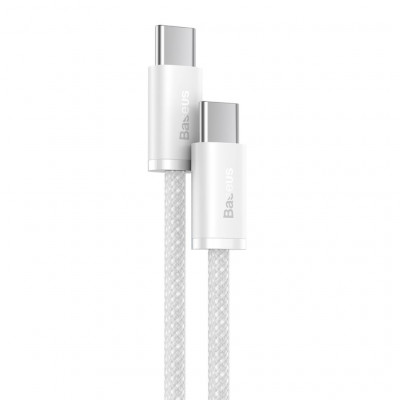 Baseus USB-C-USB-C kábel, 100 W, 2 m, fehér
