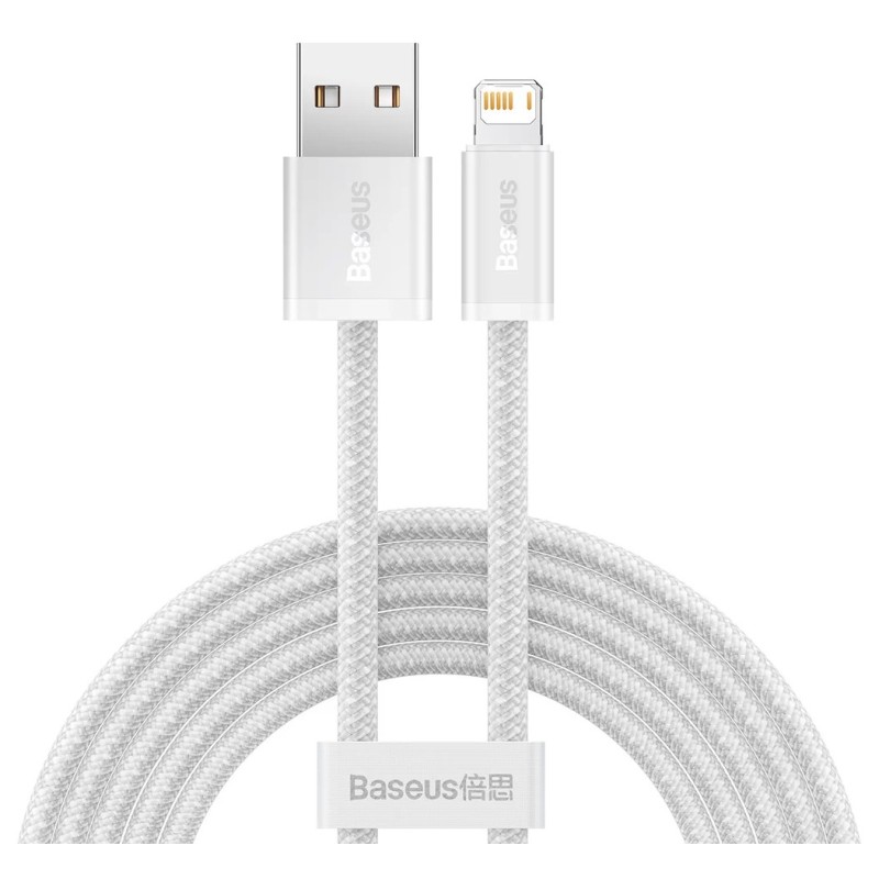 Baseus Dynamic Lightning USB-kábel, 2,4A, 2m (fehér) 