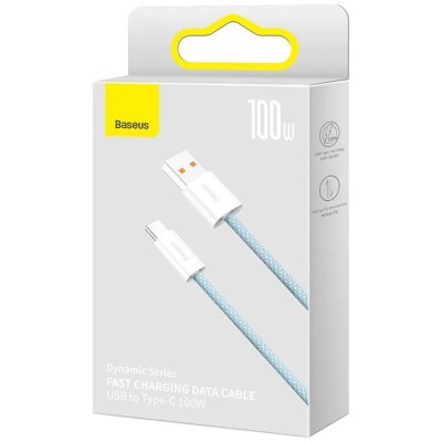 Baseus Dynamic Series kábel, USB – USB-C ,100W, 1m (kék)