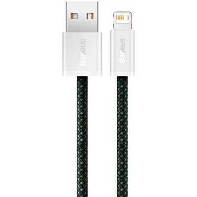 Baseus Dynamic 2 series USB - Lightning töltőkábel, adatkábel, 2.4A, 2m (zöld)