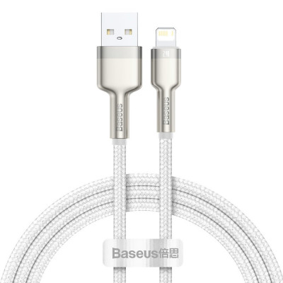 Baseus USB-kábel a Lightning Cafule-hez, 2,4A, 1 m, fehér