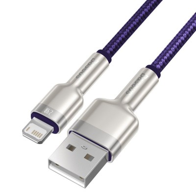 Baseus Cafule USB - Lightning  kábel, 2,4A, 1 m (ibolya)