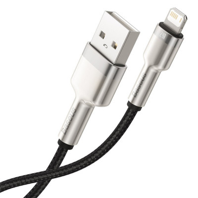 Baseus Cafule USB-kábel Lightning, 2,4A, 2m, fekete
