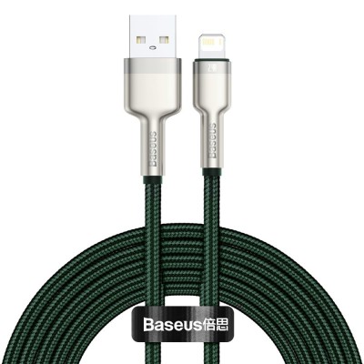 Baseus Cafule USB - Lightning kábel, 2,4A, 2m (zöld)