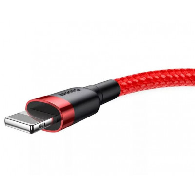 Baseus Cafule 2.4A Lightning USB kábel 0,5 méter, piros 
