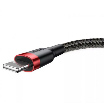 Baseus Cafule 2.4A Lightning USB-kábel 0.5m, fekete-piros