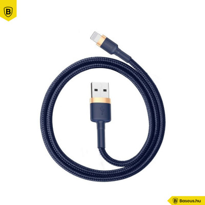 Baseus USB Lightning Cafule 2,4A 1 m-es kábel- Arany-sötétkék