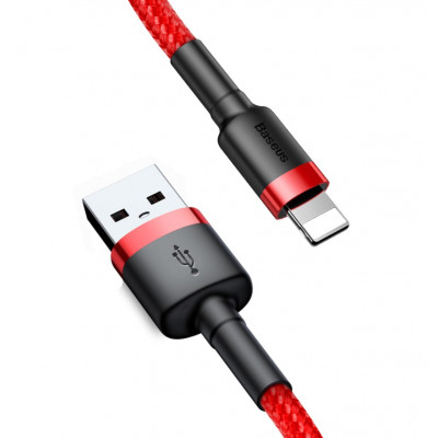 Baseus Cafule 1,5A 2 m-es Lightning USB-kábel, piros