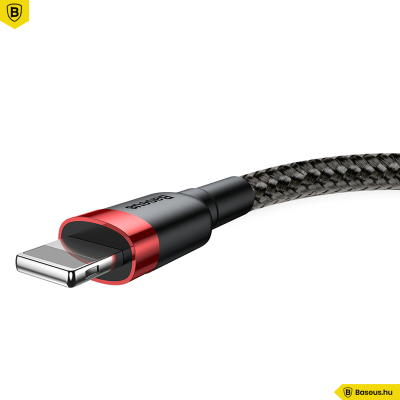 Baseus iPhone töltőkábel Cafule 1,5A 2m - Piros/Fekete