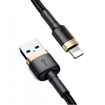 Baseus Cafule USB Lightning 1,5A 2 m-es kábel, arany-fekete