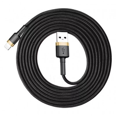 Baseus Cafule USB Lightning 1,5A 2 m-es kábel, arany-fekete