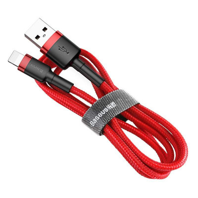 Baseus Cafule 2A 3m Lightning USB-kábel, piros