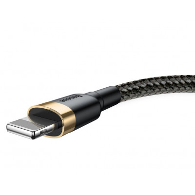 Baseus Cafule USB Lightning 2A 3 m-es kábel, arany-fekete