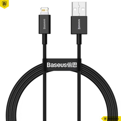 Baseus Superior iPhone adat/töltőkábel 1m 2,4A - Fekete