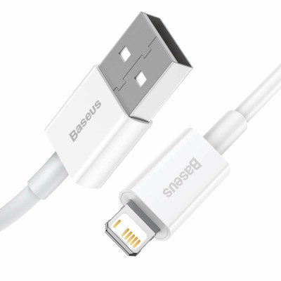 Baseus USB-kábel a Lightning Superior , 2,4A, 1,5 m, fehér